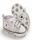 First Walker Casual sequins canvas shoes soft sole prewalker toddler baby Ankle shoes Silver